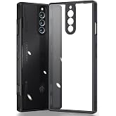 QUIETIP Case for Red Magic 8 Pro / 8S Pro with Screen Protector,Clear Hard Back PC Shockproof Protective Soft Edge TPU Bumper Phone Cover,Black