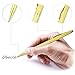 Ballpoint Pen, Ballpoint Pens Black Ink Retractable Pens Bulk Stainless Steel Metal Pens Ball Point Medium 1.0mm School Business Office Executive Grip Pen For Men Women, 5 Pack With 5 Extra Refills