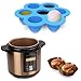 Silicone Egg Bites Molds by Eggcellent: Food Grade Silicone Non-Stick Multipurpose Stackable Storage Container | Flexible Baby Food Freezer Tray With Lid | Instant Pot Accessory Fits Pressure Cooker