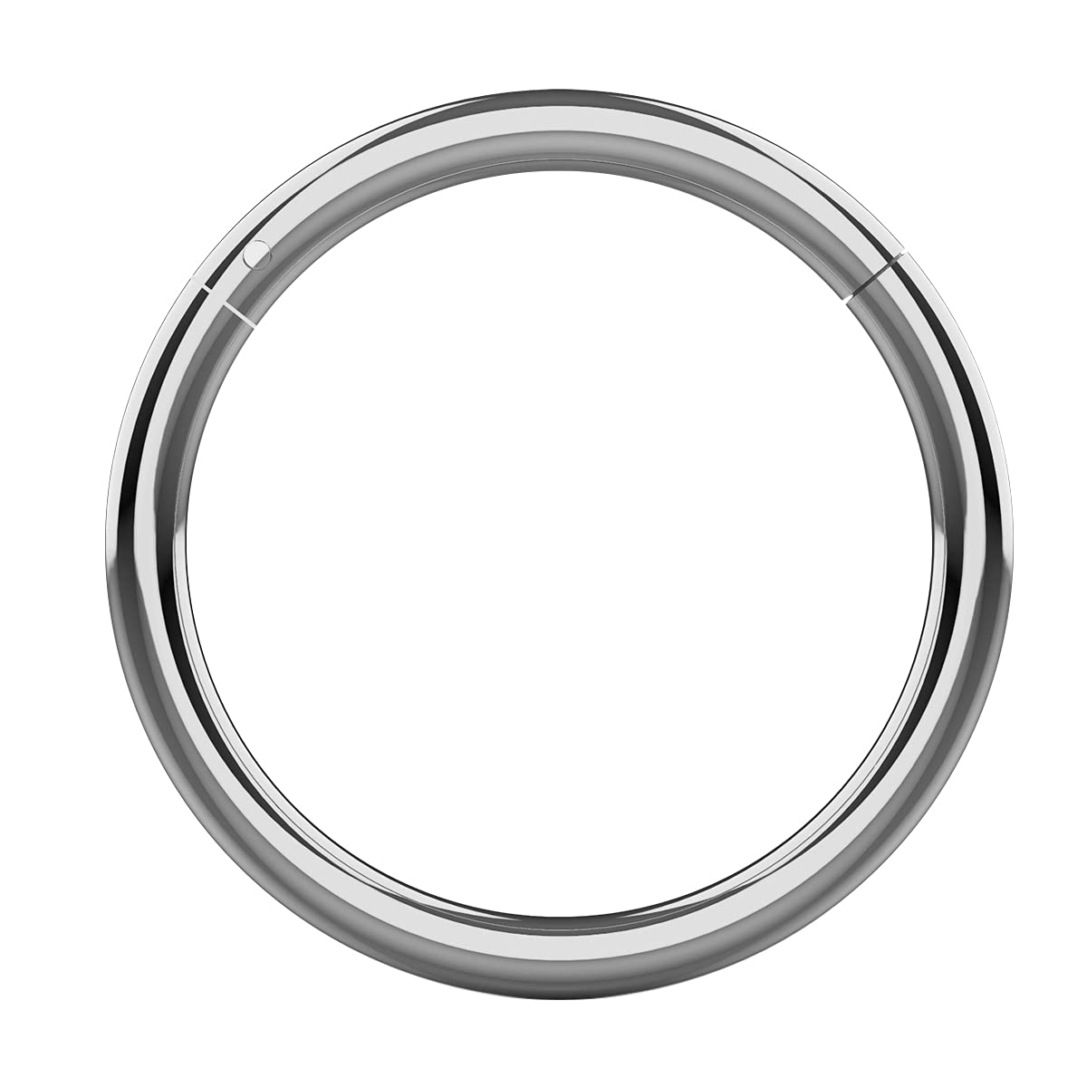 AZARIO London 16 Gauge (1.2MM) - 8MM Diameter 316L Surgical Steel Hinged Segment Nose Ring Piercing