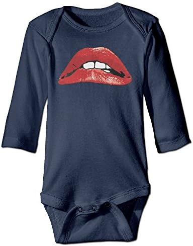 DELPT Rocky Horror Pictuer Shov Funny Newborn Baby Climb Clothes 12 Months Navy