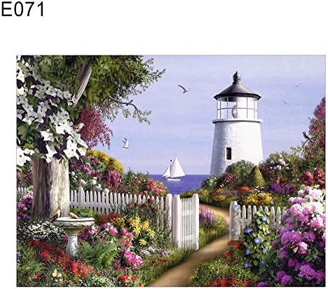 MYGYSJK No Frame, Full Drill, Landscape/Castle Pattern, European Style, Wall Decor Landscape Castle European Style Full Diamond Painting Cross Stitch Wall Decor - E071