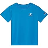 Champion Boys T-Shirt with Embroidered Logo Short Sleeve Crew Neck Cotton Tee Shirts for Kids