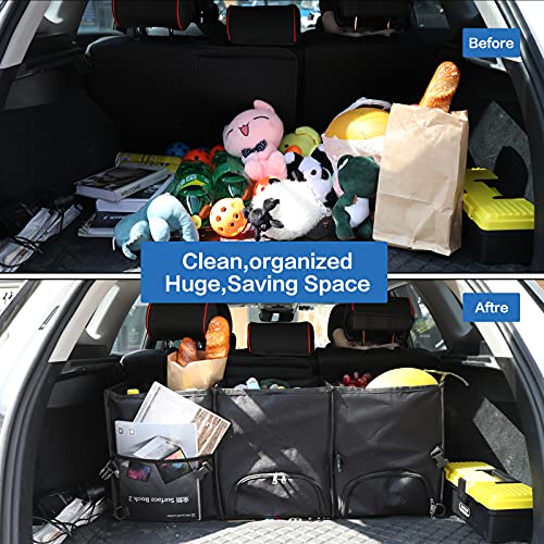 Xcosrack Car Trunk Storage Organizer with Detachable Insulated Cooler