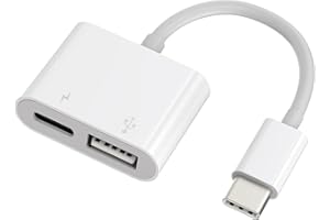 Apple USB-C to USB Adapter with 100W Charging Port for iPhone 15 16 17 MacBook Pro Air iMac iPad mini Pro, MFi Certified USB 