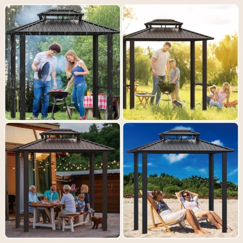 Tooluck 6x8 Hardtop Grill Gazebo Review: Vented BBQ Shelter with Galvanized Steel Roof image 13