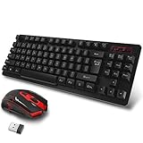 Wireless Keyboard and Mouse Combo Whisper Quiet Keyboard Full Size Multimedia Waterproof Keyboard Mouse for Windows Laptop Notebook PC Desktop Computer