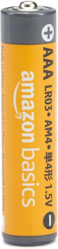 Pilhas alcalinas aaa amazon basics de 1,5 volts, contagem de 20, faixa de desempenho (aparência pode variar)