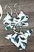 CUPSHE Women's Fresh Leaves Printing Cross Bikini Set