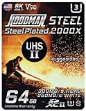Hoodman 64GB Steel 2000x SDXC UHS-II Memory Card