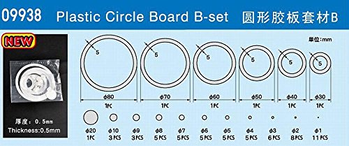 Trumpeter Plastic Rings/Circles (30mm-80mm) & Disc (1mm-20mm) Set