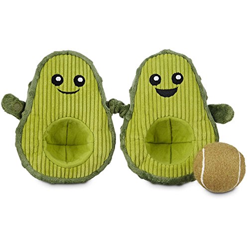 Leaps & bounds play plush avocado dog toy, 7", small