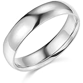 14k Yellow or White Gold 5mm Plain Wedding Band