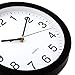 HeQiao 10 Inch Round Quartz Silent Non-Ticking Battery Operated Easy-Read Analog Clock for Home Office School