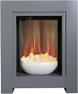 Adam Monet Grey Fireplace Suite with 23 Inch Electric Fire Ambient Glow