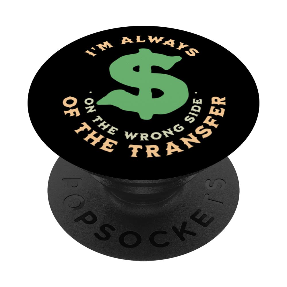 The wrong side of the transfer PopSockets Swappable PopGrip