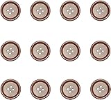 Libiline 100pcs Resin Button Solid Color 4Holes