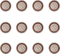 Libiline 100pcs Resin Button Solid Color 4Holes
