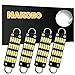 NAKOBO 561 Bulb 44mm Bright White Festoon LED Bulb, 20-SMD 4014 Rigid Loop 1.73