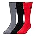Under Armour Adult Elevated Performance Crew Socks, 3-Pairs, Rocket Red Assortment, Large