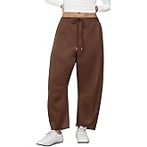 RITERA Plus Size Pants for Curvy Women Barrel Legs Sweatpants Drawstring Wide Leg Pants Lounge Trousers with Pockets XL-5XL