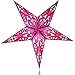 Happy Sales HSSL-FLPNKB Frozen Lake Paper Star Lantern Pink,