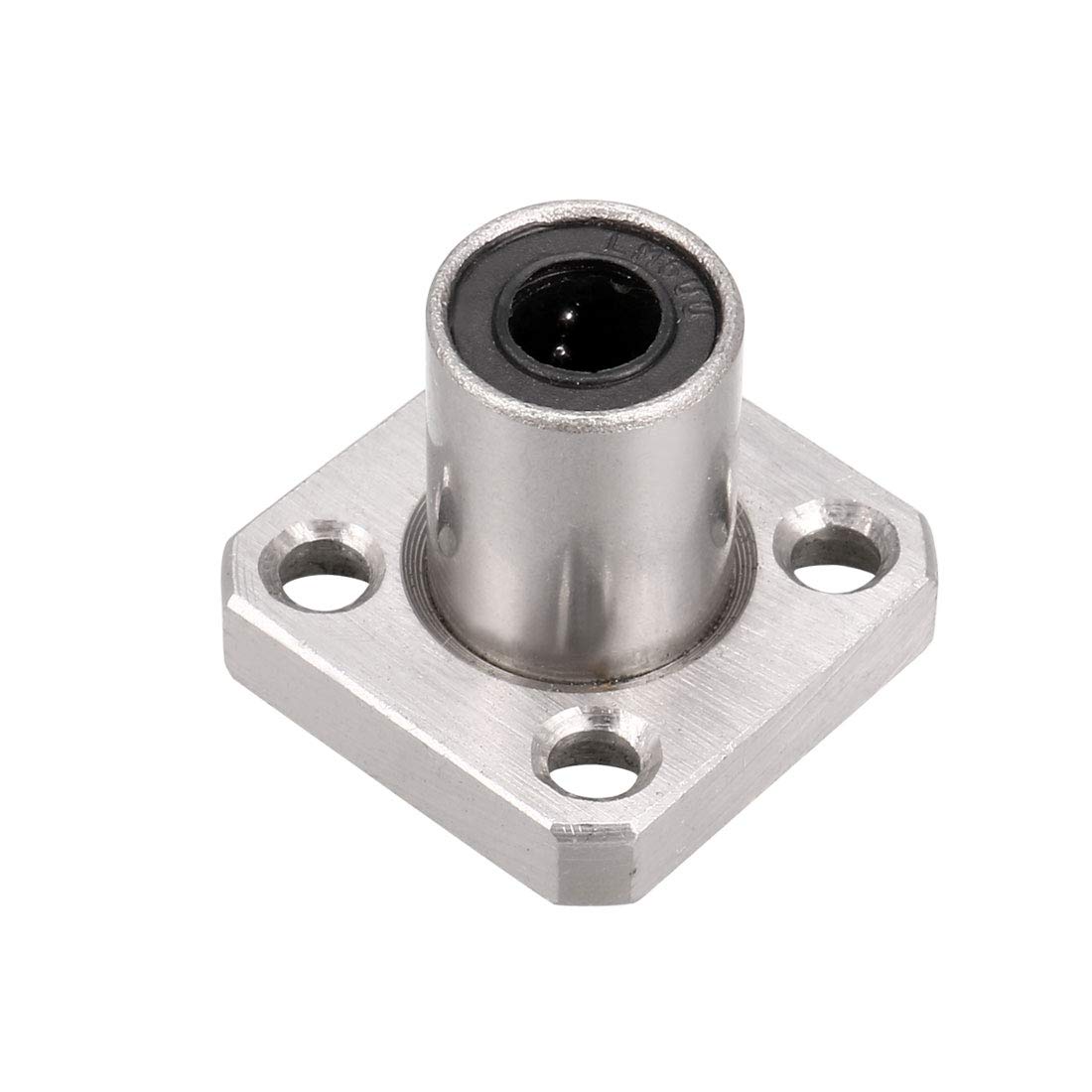 uxcell LMK6UU Linear Ball Bearings 6mm Bore 12mm OD 19mm Length Square Flange for CNC Machine 3D Printer