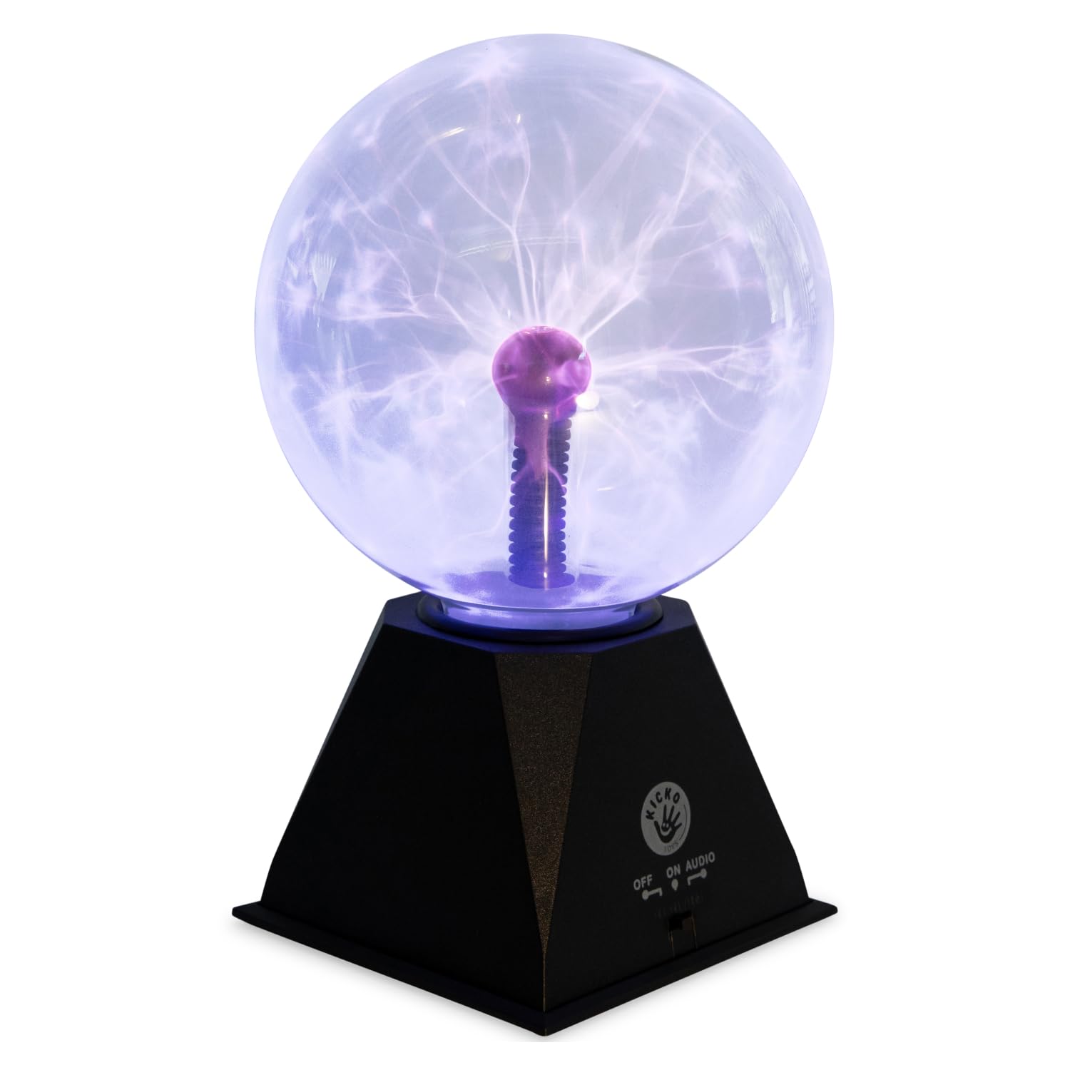 Photo 1 of Kicko 10-Inch Plasma Ball - Blue Plasma Globe Touch and Sound Sensitive - Nebula Thunder Lightning Lamp Plug-in for Science Decor - Crystal Ball for Bedroom, Parties, Kids, and Home Decoration