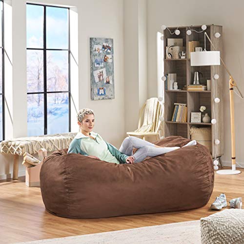 Christopher Knight Home Haley 6.5 Foot Bean Bag, French Roast Pricepulse