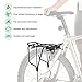 Sportly Bike Cargo Rack - Heavy Duty Iron Bike Carrier; Durable yet Lightweight Bicycle Rack Secures Packs, Panniers and Trunk Bags; Rear Mount Assembly; Supports Up to 110 lbs. Won’t Twist or Warp