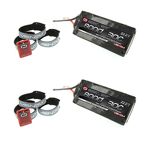 Venom 30C 6S 8000mAh 22.2V LiPO High Capacity Multi Rotor-Drone Battery 2 Pack