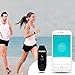 Waterproof Bluetooth Smart Wristband Heart Rate Monitor Fitness Tracker Wristband for Android and IOS Smart Phone , Silicone wristband, Calorie and Step Counter, Call Notification for Android iOS.(m)