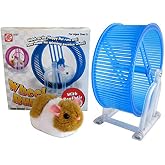 Happy Hamster Pet with Wheel Runner Battery Operated Kid's Toy