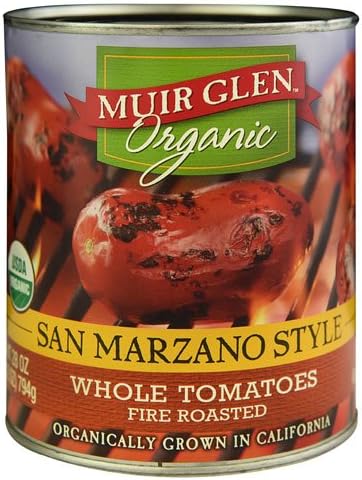 Muir Glen Organic Whole Tomatoes San Marzano Style Fire Roasted -- 28 oz - 2 pc