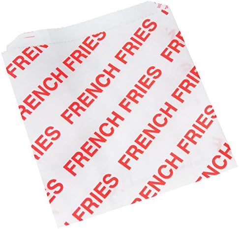 Carnival King 4 1/2" x 5" Medium Printed French Fry Bag - 2000/Case