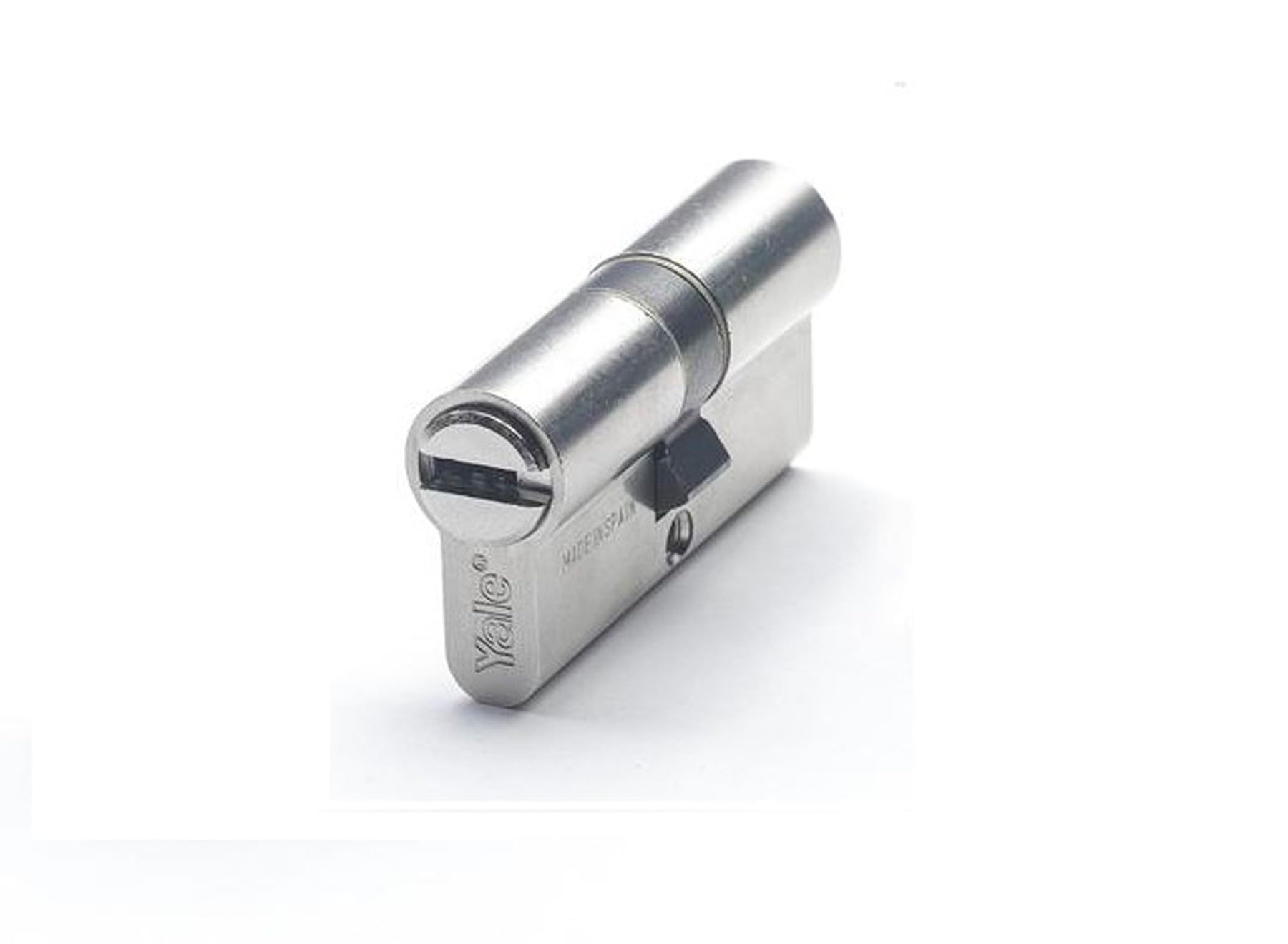 Yale YL63030HNDE Security Cylinder, YL6 DS, Double Clutch, Long Wrench, Nickel, 30 x 30 mm