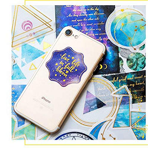 DIY Decorative Sticker, Last Night Stars Series Washi Sticker for Diary Album Notebook Scrapbook Lifelog Cute Stationery Sticker, Pack of 60pc(#1) - Thumbnail 3