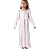 Girls' Princess Nightgowns Lace Sleep Dress Kids Sleepwear 3-12 Years