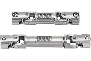 INJORA Stainless Steel Center Drive Shafts for FMS FCX24M 1/24 RC Crawler Upgrade