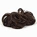 Haironline Scrunchie Scrunchy Bun Up Do Hair piece Hair Ribbon Ponytail Extensions Wavy Curly DARK BROWN MIX LIGHT AUBURN