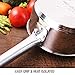 HOMI CHEF Mirror Polished NICKEL FREE Stainless Steel 1 QT(Quart) Sauce Pan with Lid (No Toxic Non Stick Coating, 5.5 Inch) - Mini Saucepan Cookware - Sauce Pot Handy Pot - Small Cooking Pot