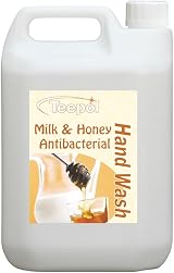 Teepol Milk & Honey Antibacterial Hand Wash Refill 5L Luxury Scented Soft Skin