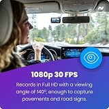 Nextbase 222X Dash Cam Front and Rear 1080p 140° IPS 2.5" Screen view 5