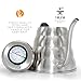 Pour Over Coffee Kettle with Thermometer - Gooseneck Drip Stainless Steel Stovetop Teapot (1.2L)