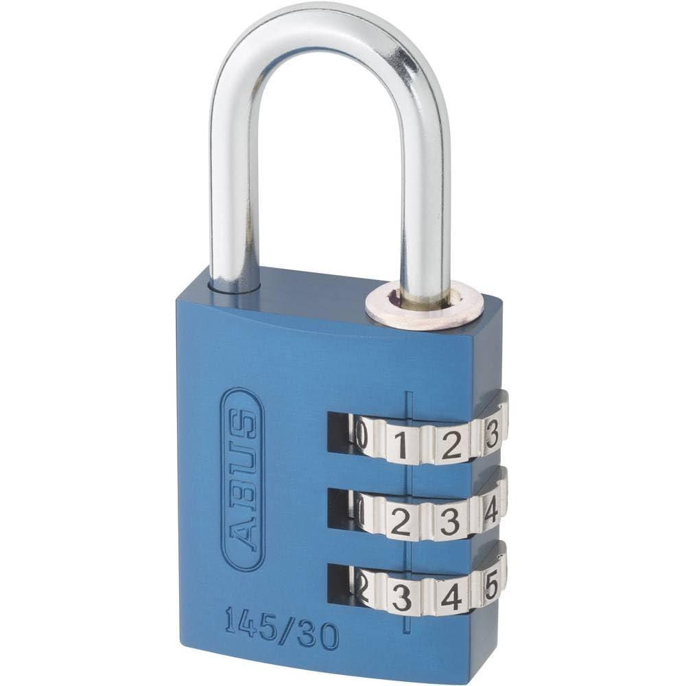 Padlock Combination Aluminum 30mm Blue