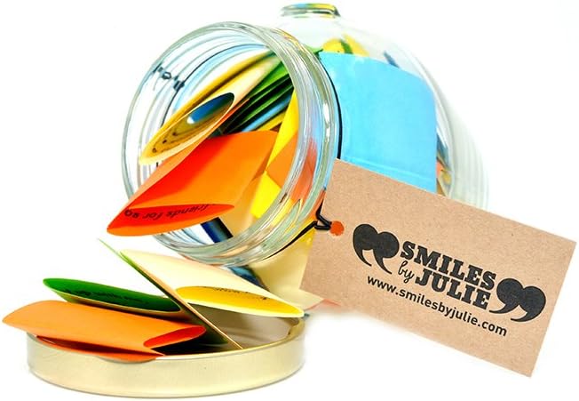 Smiles by Julie - Success and Inspiration Quotations in a Jar. A Thoughtful and Motivational Quote for Every Day of the Month. Ideal Gift for Inspiration and Encouragement. Comes in its own Gift Box.: Home & Kitchen