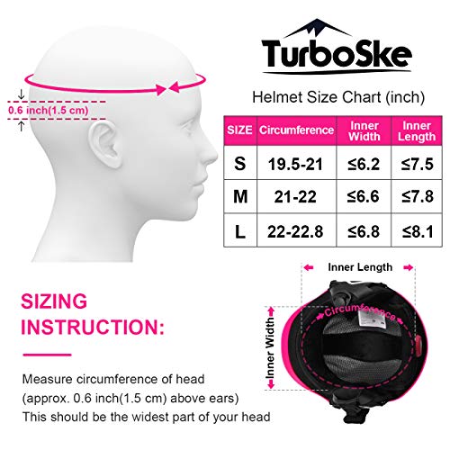 image for TurboSke Ski Helmet, Snow Sports Helmet, Snowboard Helmet Men Women Yo