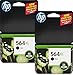 2 X HP 564XL CN684WN#140 High Yield Ink Cartridge (Black) In Retail packaging