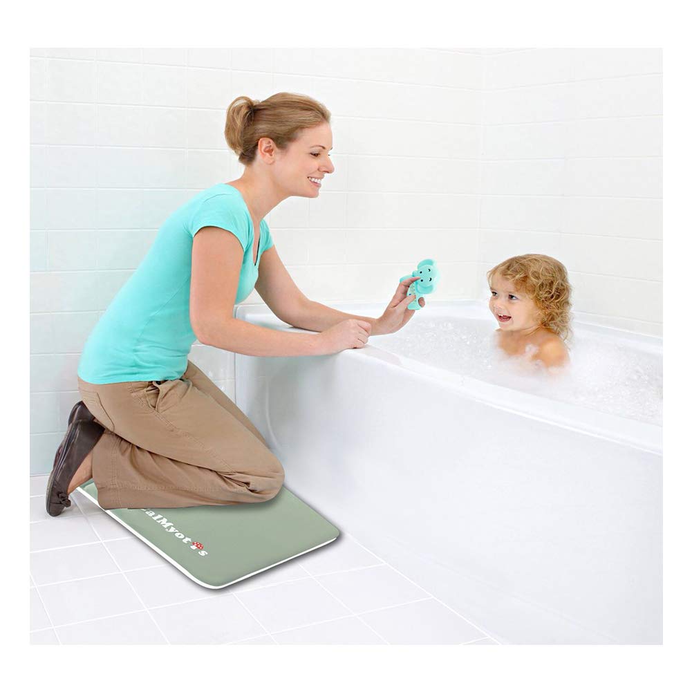 Bath Kneeler with Elbow pad Rest Set, Bathing Kneeler Pad Bathtub Kneeling Waterproof Pad Set for Infant, Baby Shower Gift