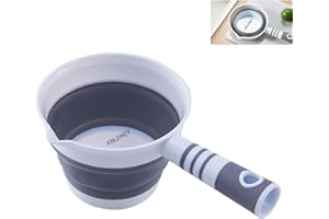 XBLDMJY Collapsible Water Dipper,Folding Water Ladle，Collapsible Water Scoop,Foldable Tabo, Used in Kitchen, Garden, Bath,Tra